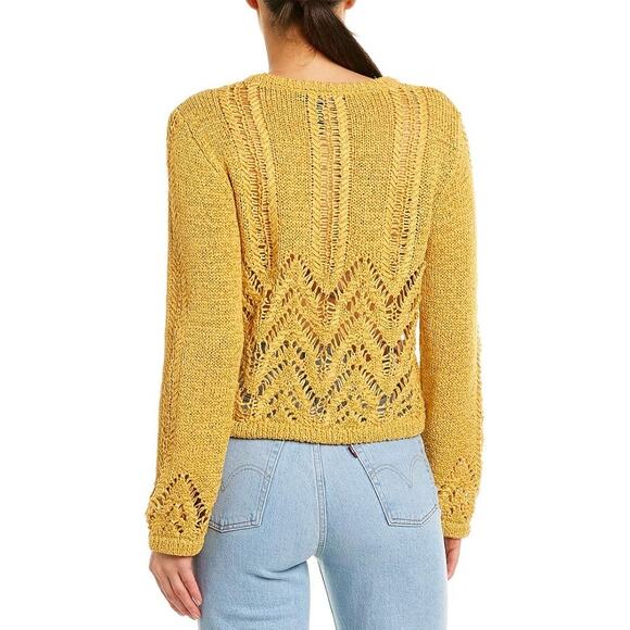 BCBG MaxAzria Mixed Stitch Pullover Crop Sweater | Size XXS - Picture 2 of 6